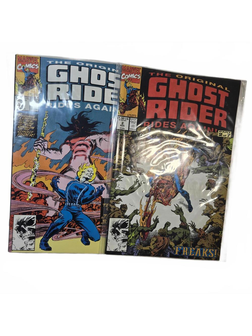 Comic / The Original Ghost Rider Rides Again #1 & #2 Lot (1991) / NM